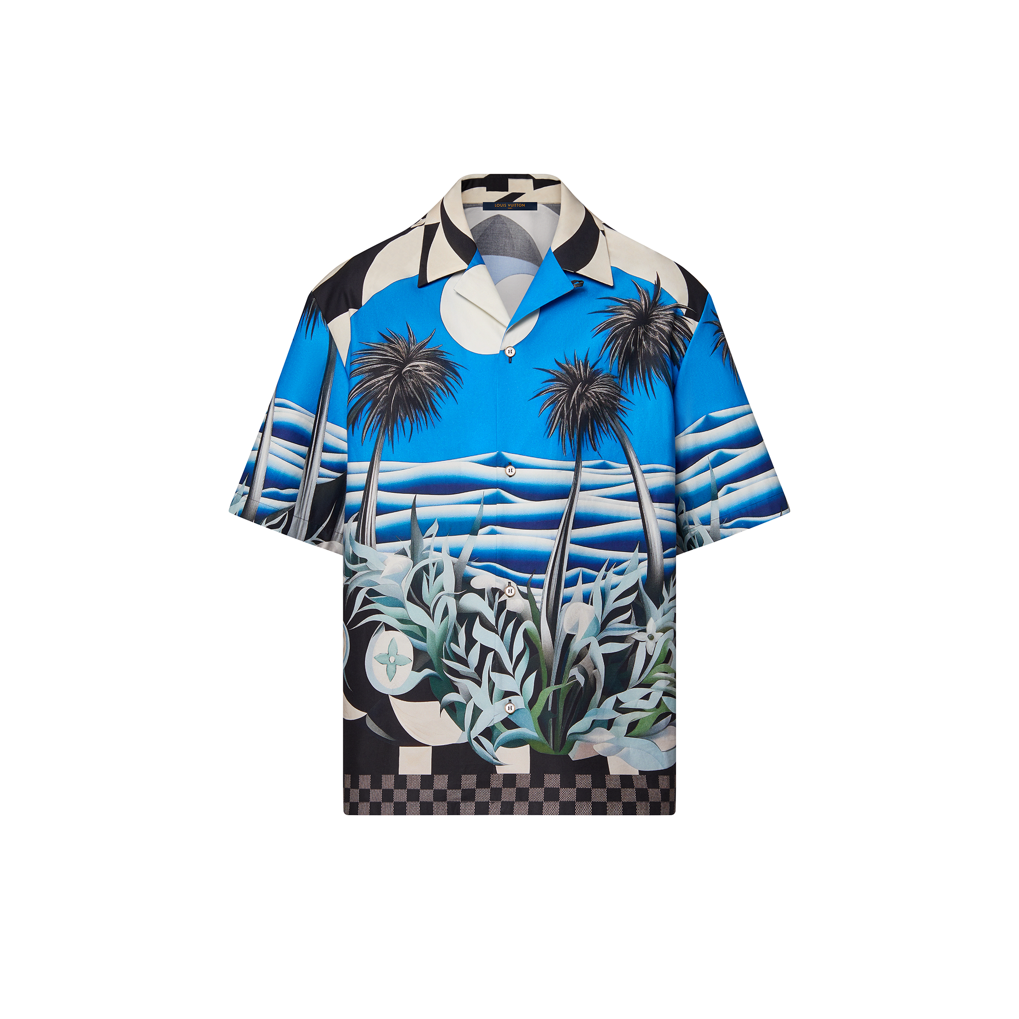 Camisa de Algodão Estampada com Manga Curta - Discontinued Product